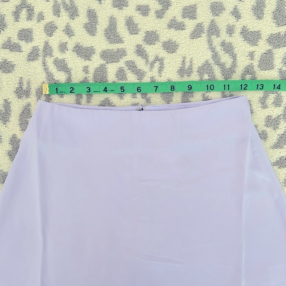 NWT WE WORE WHAT MINI SLIP SKIRT IN HEATHER PURPLE SIZE XS - Picture 6 of 9